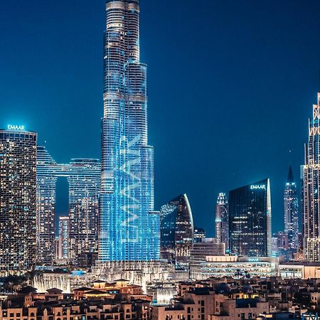 Elite Royal Apartment - Panoramic Full Burj Khalifa, Fountain & Skyline View - Baron Dubaj Kültér fotó