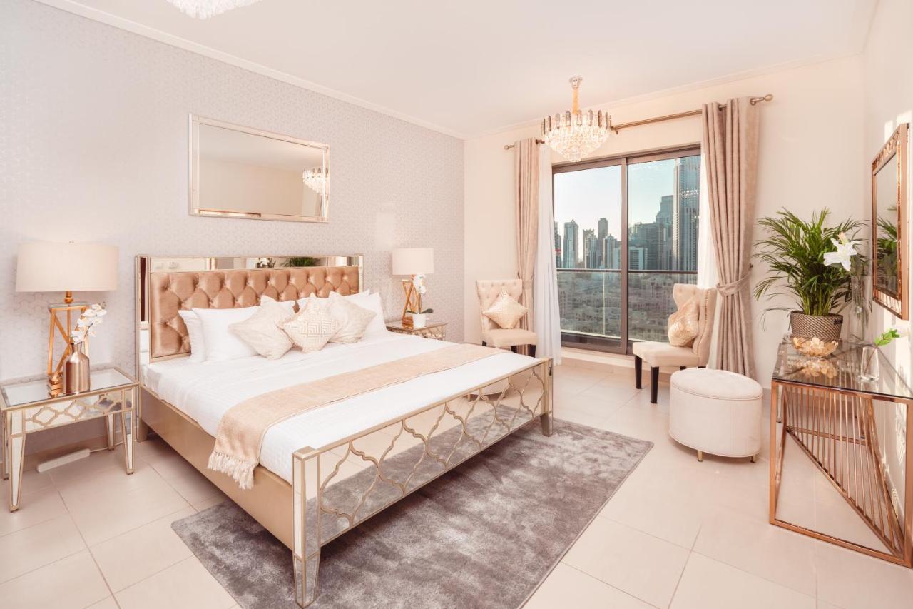 Elite Royal Apartment - Panoramic Full Burj Khalifa, Fountain & Skyline View - Baron Dubaj Kültér fotó