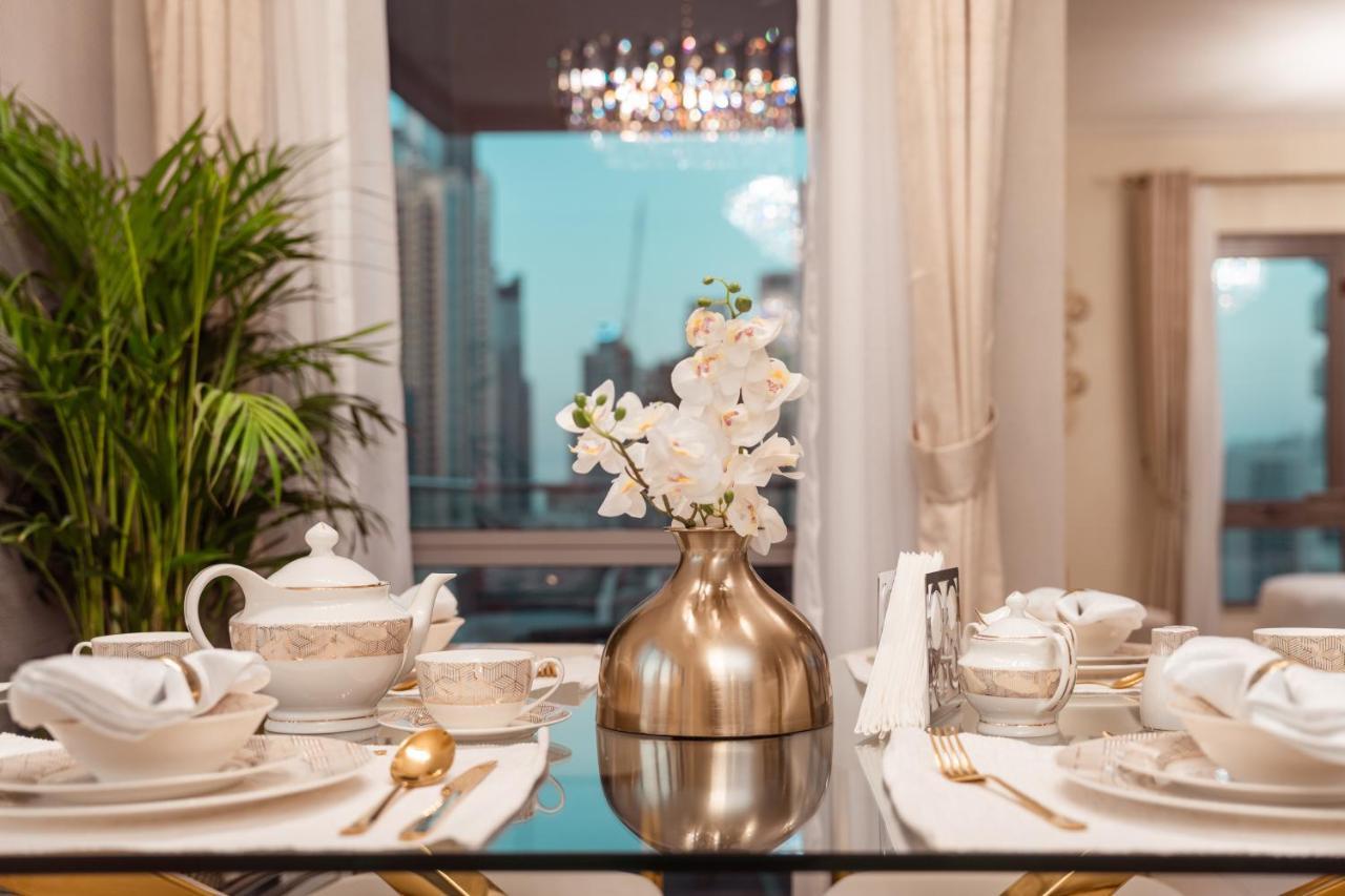 Elite Royal Apartment - Panoramic Full Burj Khalifa, Fountain & Skyline View - Baron Dubaj Kültér fotó