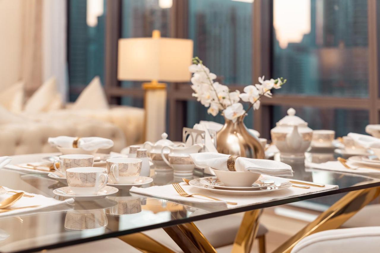 Elite Royal Apartment - Panoramic Full Burj Khalifa, Fountain & Skyline View - Baron Dubaj Kültér fotó